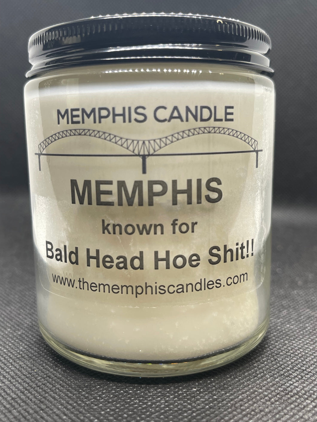 Memphis Bald Head Hoe Shit Candle